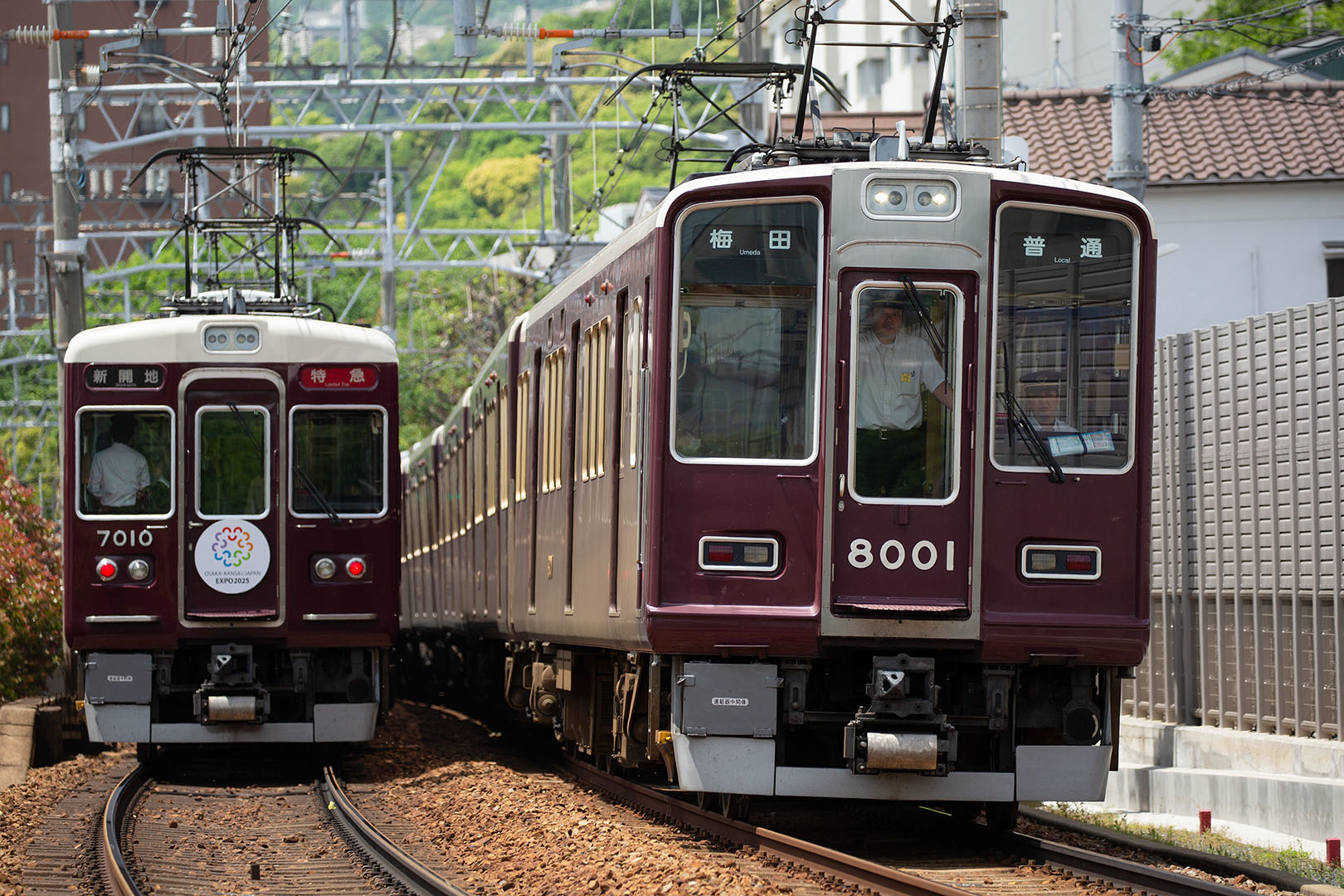 阪急 ５０００系５０周年記念列車など（御影～岡本）_a0003166_00085567.jpg