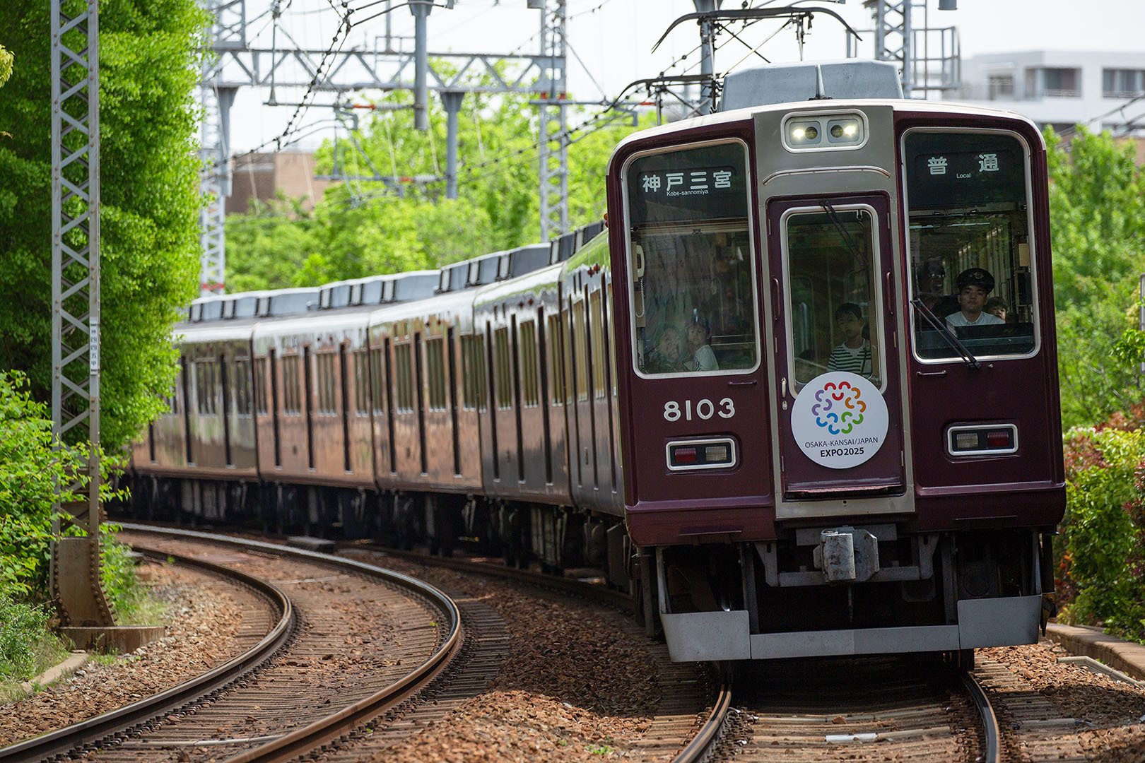 阪急 ５０００系５０周年記念列車など（御影～岡本）_a0003166_00085654.jpg
