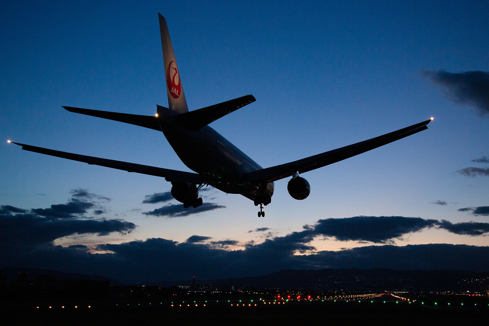 飛行機 夕焼け（伊丹空港、千里川）_a0003166_00430969.jpg