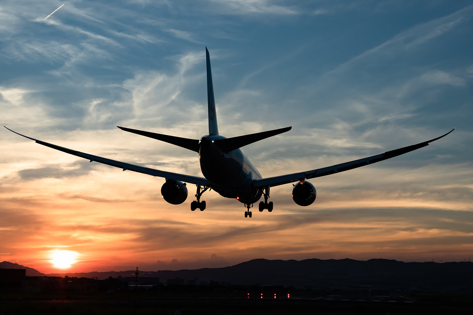大阪空港　飛行機　夕焼け　その３_a0003166_08582217.jpg