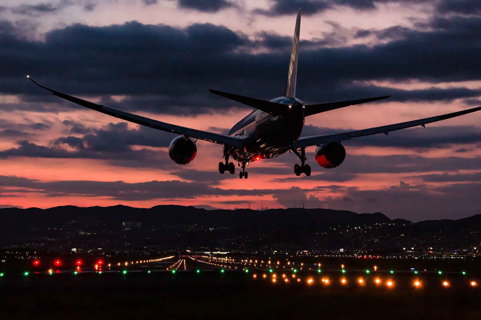 大阪空港　飛行機　夕焼け　その５_a0003166_09014973.jpg