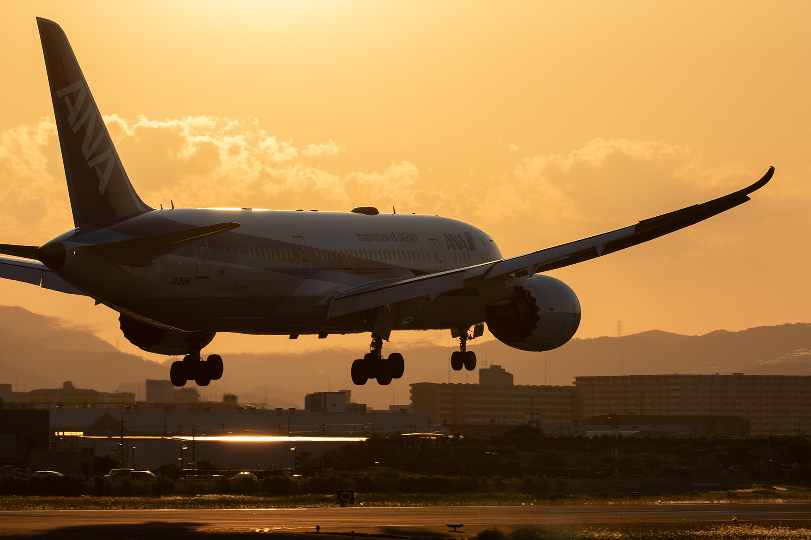 大阪空港　夕焼け_a0003166_11381050.jpg