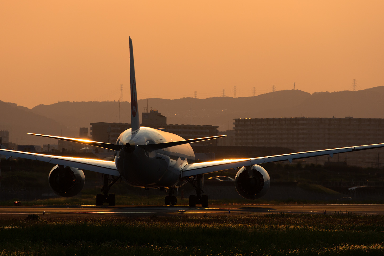 大阪空港　夕焼け_a0003166_11521320.jpg