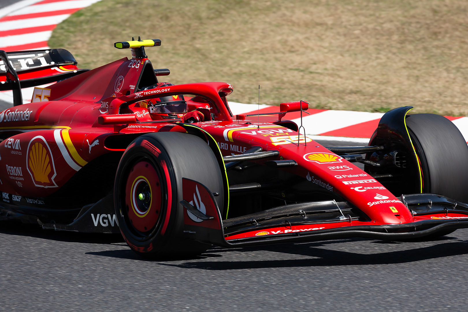 F1 日本GP レコノサンスラップ フェラーリ ルクレール、サインツ_a0003166_12303819.jpg