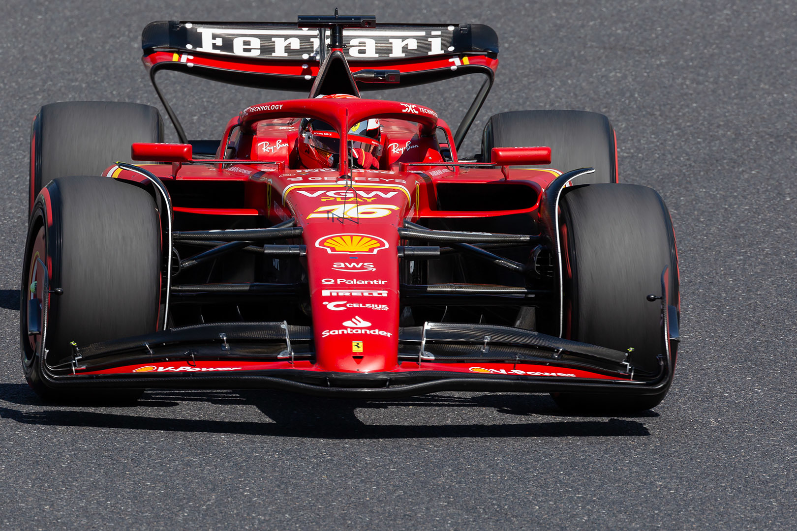 F1 日本GP レコノサンスラップ フェラーリ ルクレール、サインツ_a0003166_12310267.jpg