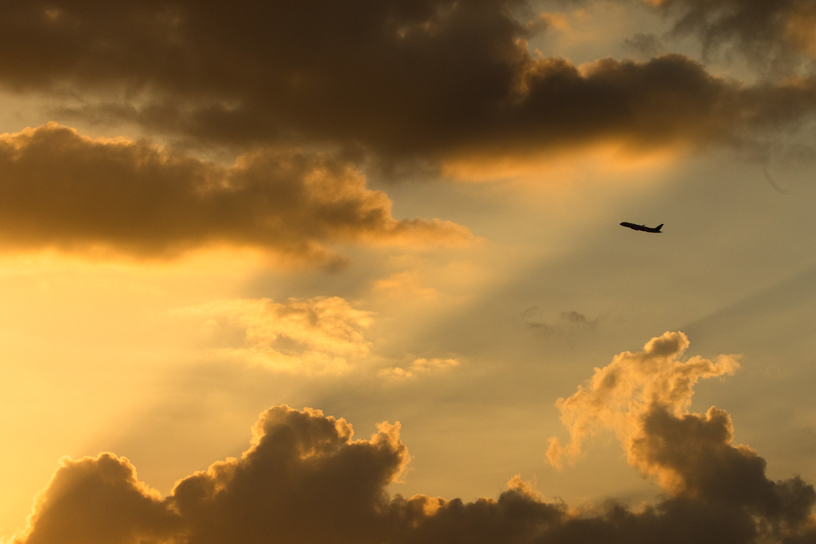飛行機　夕焼け　雲_a0003166_14184512.jpg