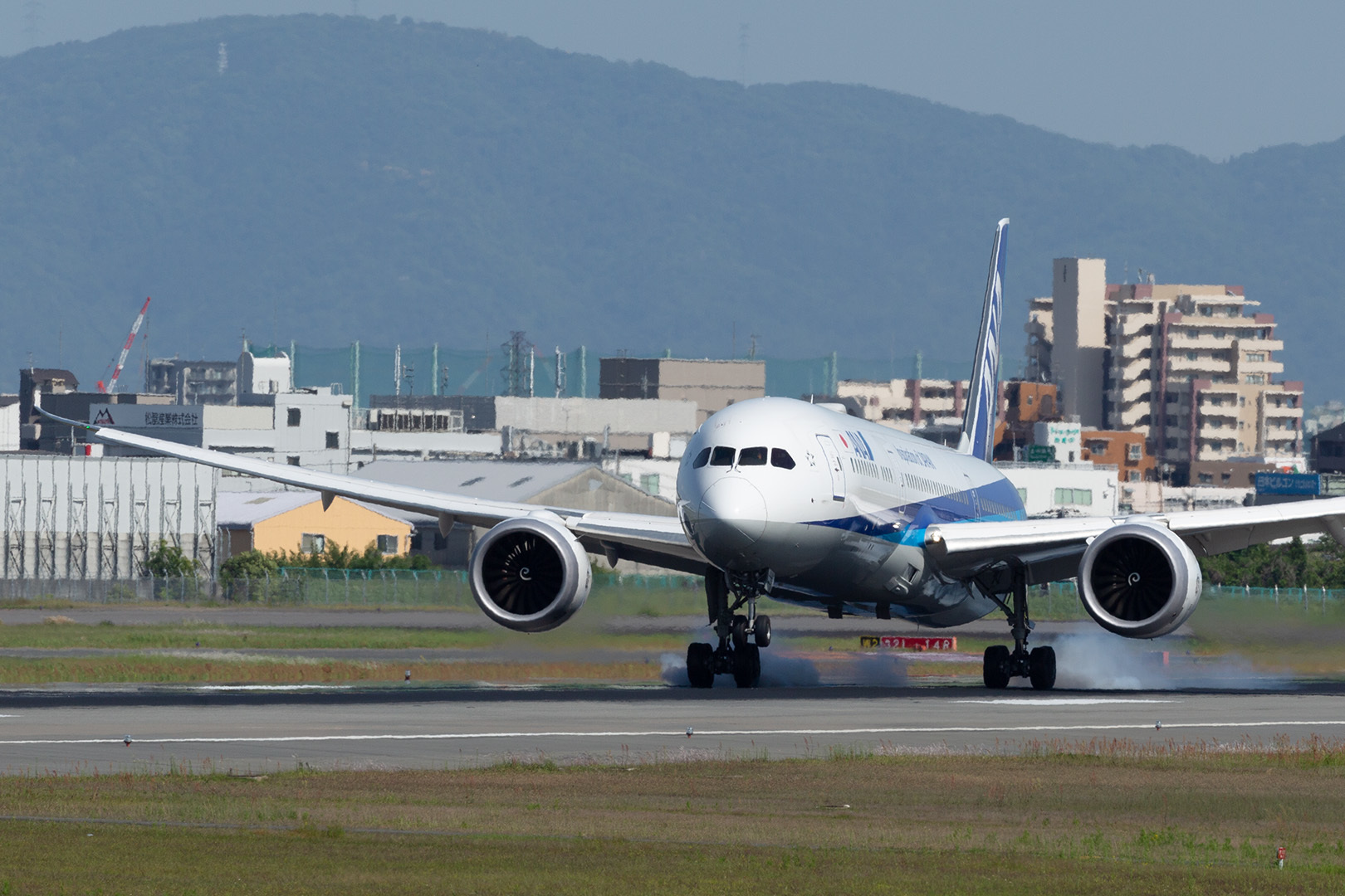 B787 JAL ANA  着陸など（大阪空港 伊丹空港 伊丹スカイパーク）_a0003166_15123933.jpg