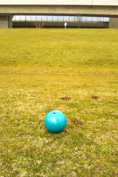 ボウリング場が開いてなくてもできる練習　いらないボールを傾斜に向かって投げよう_a0003166_17393817.jpg