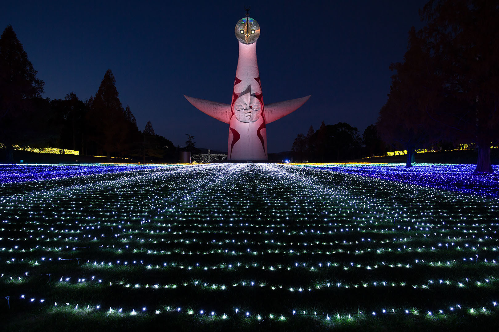 万博公園 太陽の塔 イルミネーション その１_a0003166_18153013.jpg