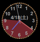 ポモドーロテクニックに最適　アナログ時計とタイマーを組み合わせたアプリを作った_a0003166_20330393.gif