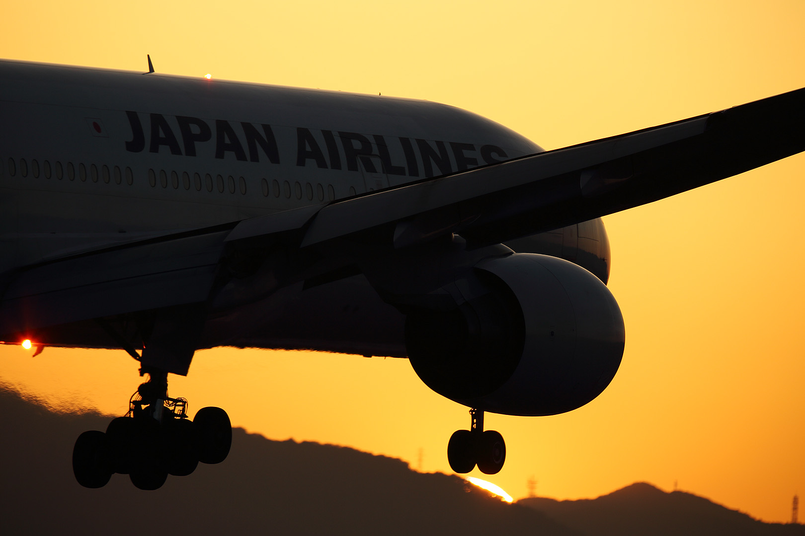 飛行機 夕焼け （伊丹空港　千里川 5/5）_a0003166_2210387.jpg