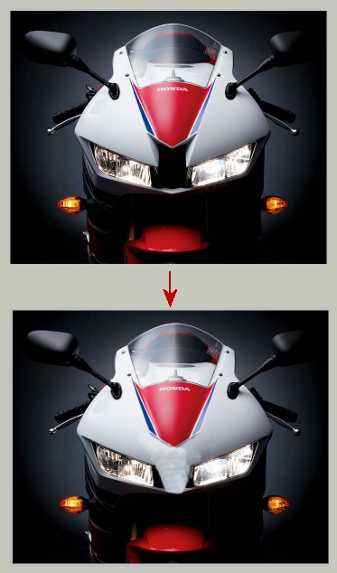 CBR600RR（2013年モデル）用 左右のライトの間を埋めるパーツ_a0003166_22233541.jpg