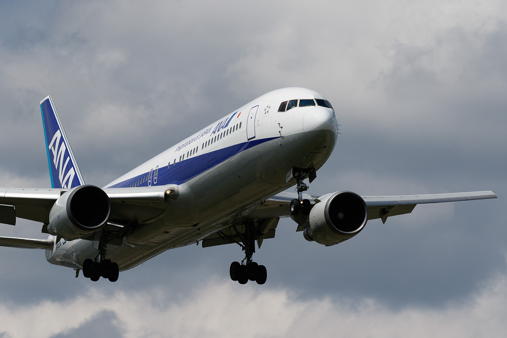 伊丹空港　１４Ｒ着陸機　（猪名川土手）_a0003166_2319831.jpg