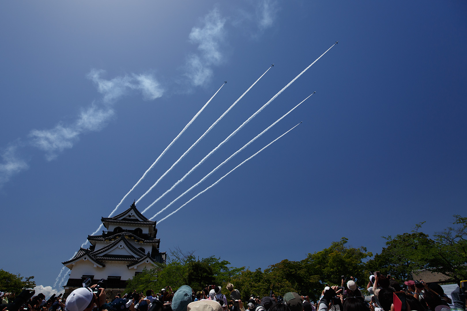 彦根城築城410年祭　ブルーインパルス_a0003166_2354778.jpg